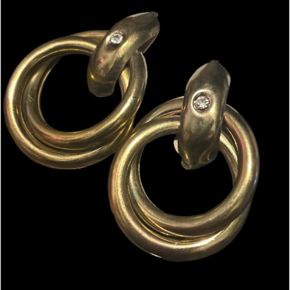 2/$30 Elegant Gold-tone Pierced Fashion Earrings - Picture 3 of 8